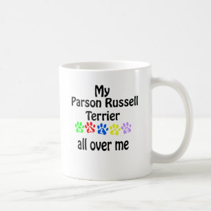 Parson Russell Terrier Walks Design Coffee Mug