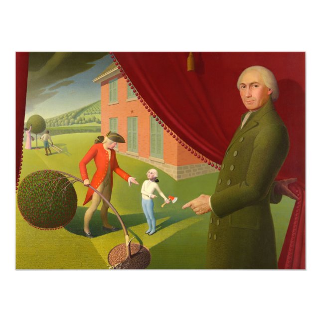 Parson Weems' Fable by Grant Wood Photo Print (Front)