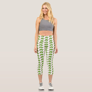 Parson's chameleon illustration capri leggings