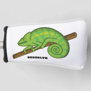 Parson's chameleon illustration golf head cover