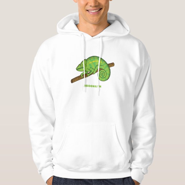 Parson's chameleon illustration  hoodie (Front)
