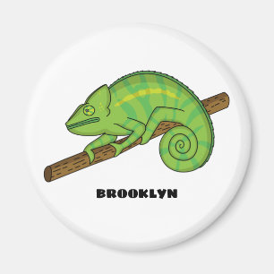 Parson's chameleon illustration magnet