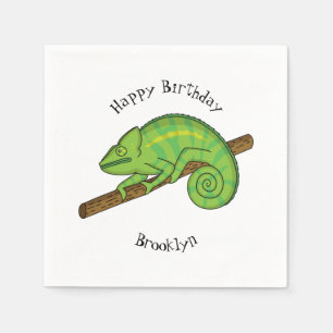 Parson's chameleon illustration napkin