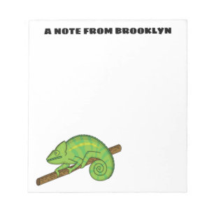 Parson's chameleon illustration notepad