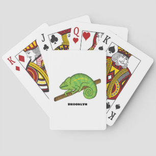 Parson's chameleon illustration playing cards