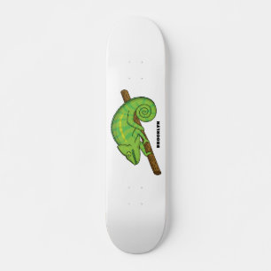 Parson's chameleon illustration  skateboard