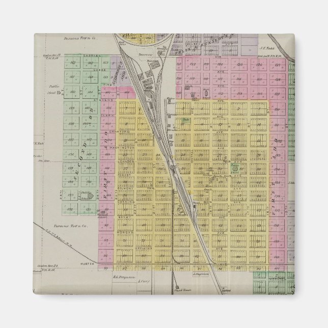 Parsons, Labette County, Kansas Magnet (Front)
