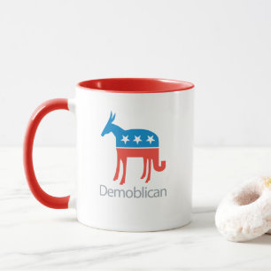 Part Democrat. Part Republican. Demoblican Mug