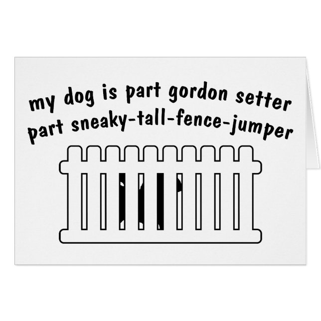 Part Gordon Setter Part Fence-Jumper (Front Horizontal)