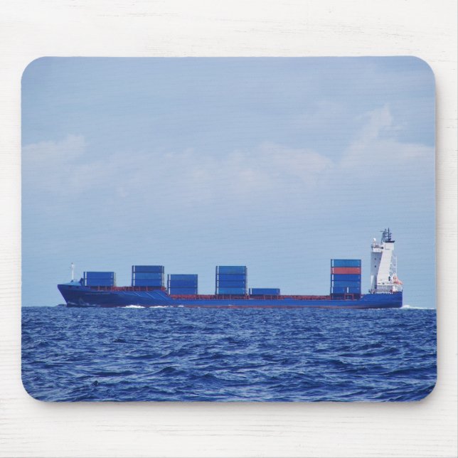 Part Loaded Container Ship Mouse Pad (Front)