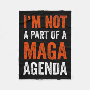 Part Of A Maga Agenda Fleece Blanket