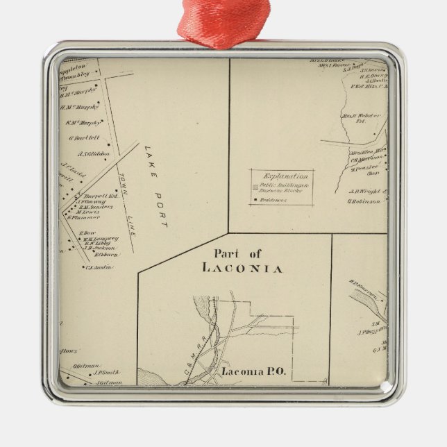 Part of Laconia Metal Tree Decoration (Front)