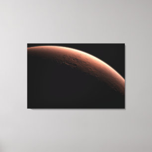Part Of Mars At The Boundary Of Light And Dark. Canvas Print
