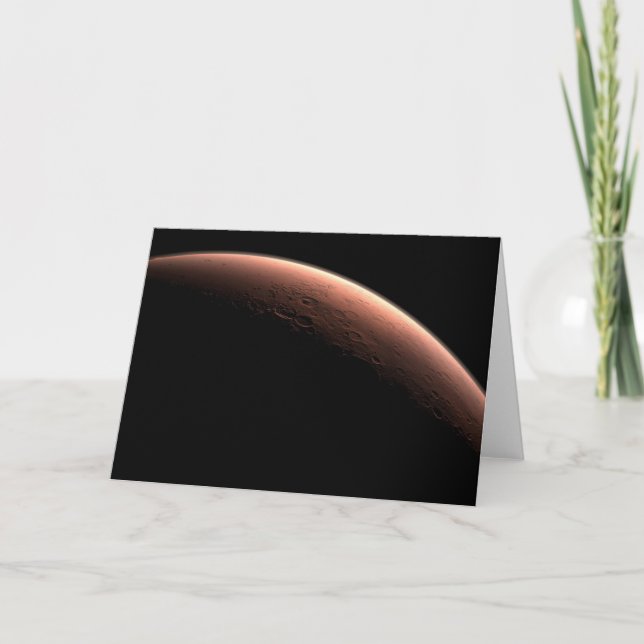Part Of Mars At The Boundary Of Light And Dark. Card (Front)