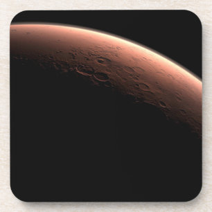 Part Of Mars At The Boundary Of Light And Dark. Coaster