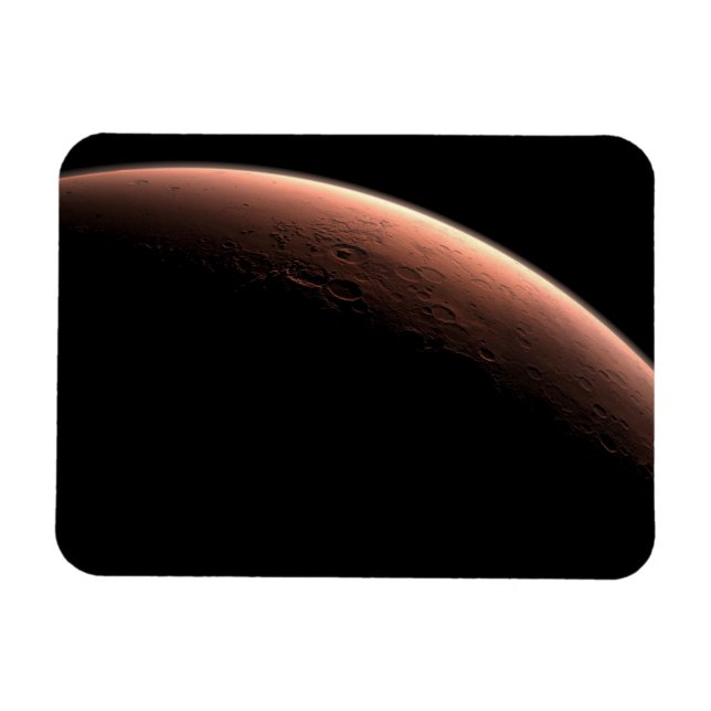 Part Of Mars At The Boundary Of Light And Dark. Magnet (Horizontal)