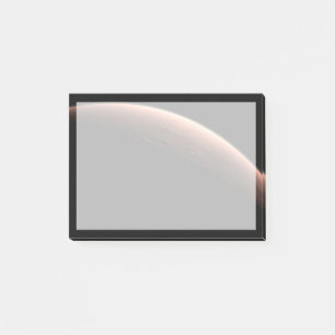Part Of Mars At The Boundary Of Light And Dark. Post-it Notes