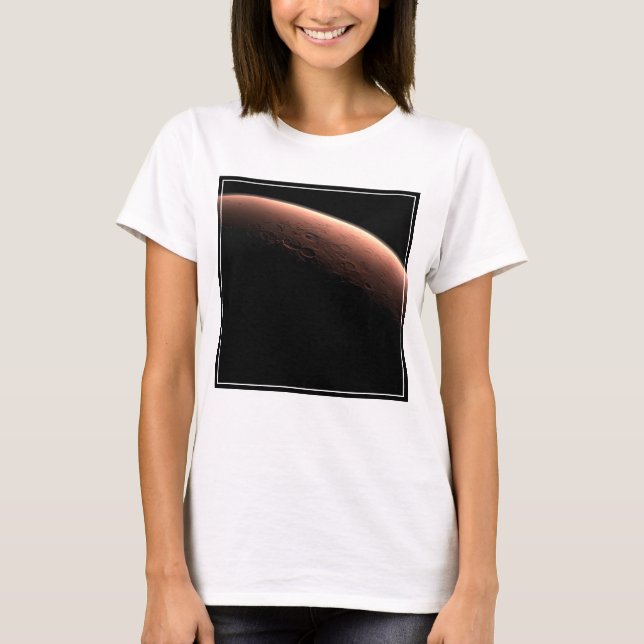 Part Of Mars At The Boundary Of Light And Dark. T-Shirt (Front)