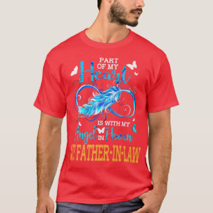 Part Of My Heart Is With My Angel In Heaven My Fat T-Shirt