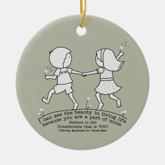 Part of My Life Ceramic Ornament (Front)