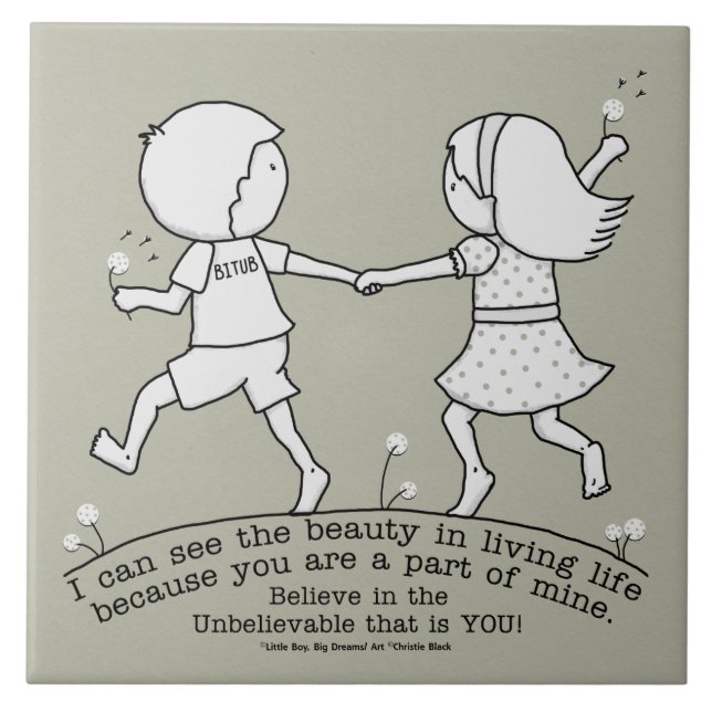 Part of My Life Ceramic Tile (Front)