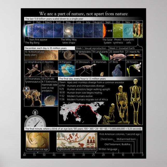 Part of Nature, Not Apart Portrait Poster (Front)