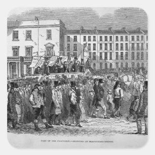 Part of the Chartist Procession Square Sticker