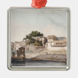 Part of the City of Patna, on the River Ganges, pl Metal Ornament