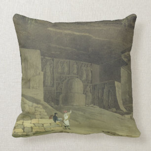 Part of the Kanaree Caves, Salsette, plate 62 from Cushion