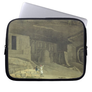 Part of the Kanaree Caves, Salsette, plate 62 from Laptop Sleeve