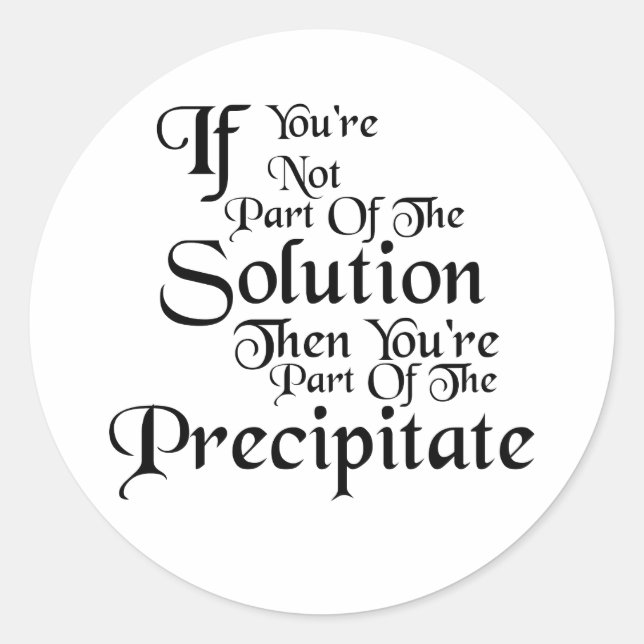 Part of the Precipitate Sticker (Front)