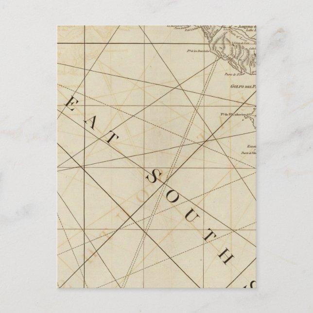 Part of the provinces of Costa Rica and Nicaragua Postcard (Front)