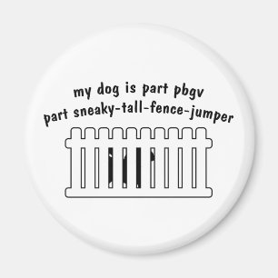 Part PBGV Part Fence-Jumper Magnet