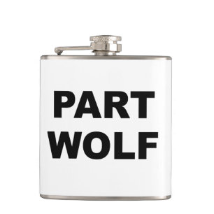 Part Wolf Hip Flask