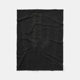 Parted Ponytails Black Girl Braids Line Art Two Fleece Blanket