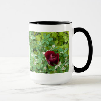parterre de fleurs au printemps mug