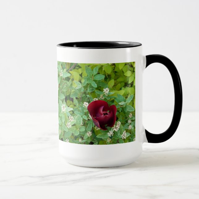parterre de fleurs au printemps mug (Right)