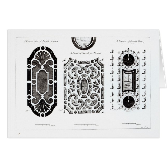 Parterre designs, from 'Theory and Practice of Gar (Front Horizontal)