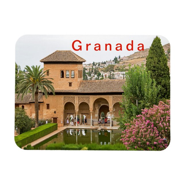 Parthal - fragment of the Alhambra. Magnet (Horizontal)