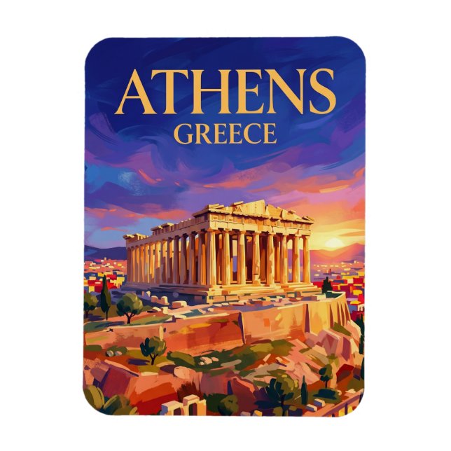 Parthenon (Acropolis) Greece Magnet (Vertical)