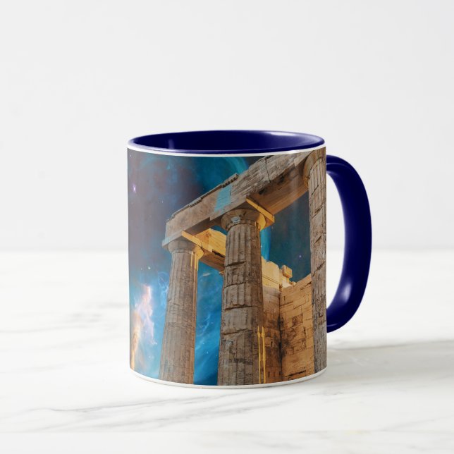 Parthenon Acropolis Greece Meets Space Mug (Front Right)