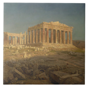 Parthenon (Ancient Greek Temple, Athens Landmark) Ceramic Tile