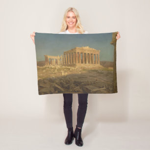 Parthenon (Ancient Greek Temple, Athens Landmark) Fleece Blanket