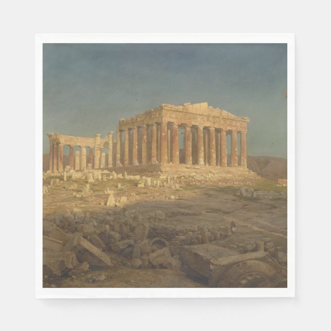 Parthenon (Ancient Greek Temple, Athens Landmark) Napkin (Front)