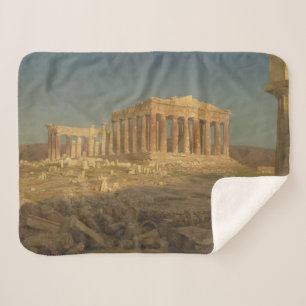 Parthenon (Ancient Greek Temple, Athens Landmark) Sherpa Blanket