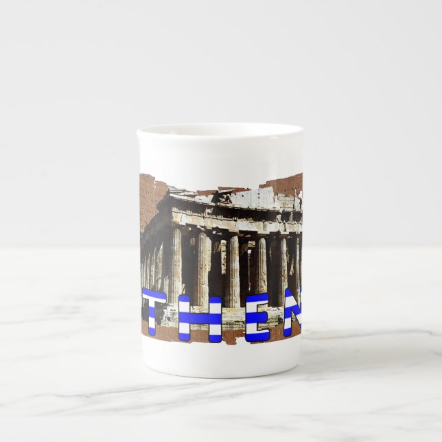 Parthenon Athens Greece Bone China Mug (Front)