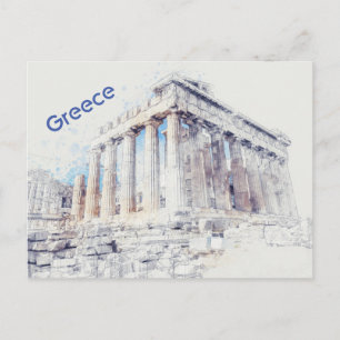 Parthenon Athens Greece Postcard   Ancient Greece