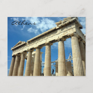 parthenon athens postcard