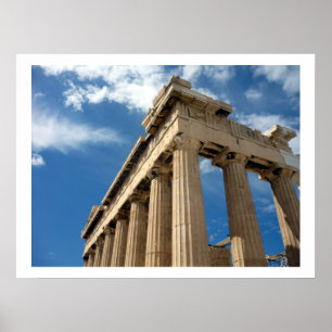 parthenon blue poster