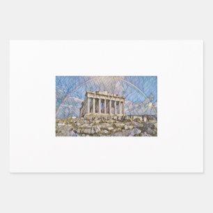 Parthenon by Mirsat Karabel Wrapping Paper Sheet